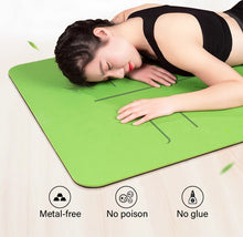 Lade das Bild in den Galerie-Viewer, 6mm Non-Slip Yoga Mat with Position Line Itdinos
