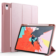 Lade das Bild in den Galerie-Viewer, Dreifach faltbares Standetui mit Stifthalter-Abdeckung für iPad Pro11 Tablet-Hülle
