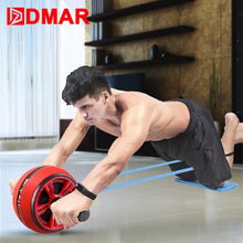 Lade das Bild in den Galerie-Viewer, DMAR Silent TPR Abdominal Wheel Roller Trainer Fitness Equipment Gym Home Exercise Body Building Ab roller Belly Core Trainer Itdinos
