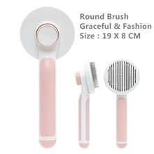 Load image into Gallery viewer, Pumpkin Self Cleaning Slicker Comb for Dog Cat Puppy Rabbit, Grooming Brush Itdinos
