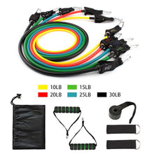 Lade das Bild in den Galerie-Viewer, Fitness Resistance Band Tubes Gym Muscle Stretch Training Yoga Pull Rope Home Pilates Relax Exercise Rubber Tensile Expander Itdinos
