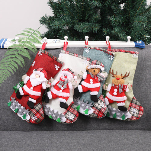 Christmas Xmas Tree Hanging Party Tree Decor Santa Stocking Sock Gift Candy Bags Itdinos