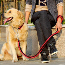 Load image into Gallery viewer, Double Strand Rope Large Dog Leashes Metal P Chain Buckle National Color Pet Traction Rope Collar Set For Big Dogs 1.2m Length Itdinos
