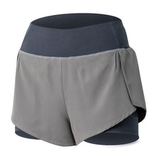 Lade das Bild in den Galerie-Viewer, LUOENBO 2020 Women Gym Double shorts side pocket running shorts breathable quick dry yoga women shorts workout fitness sportwear Itdinos
