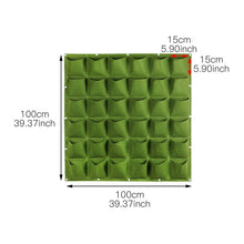Lade das Bild in den Galerie-Viewer, Wall Hanging Planting Bags 4/9/18/49/72 Pockets Green Grow Bag Planter Vertical Garden Vegetable Living Garden Bag Home Supplies Itdinos
