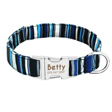 Load image into Gallery viewer, Dog Collar Custom Nylon Puppy Cat Dog Tag Collar Leash Pet Nameplate ID Collars Adjustable For Medium Large Dogs Itdinos
