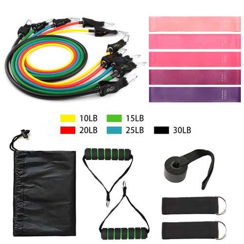 Fitness Resistance Band Tubes Gym Muscle Stretch Training Yoga Pull Rope Home Pilates Relax Exercise Rubber Tensile Expander Itdinos