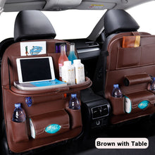Lade das Bild in den Galerie-Viewer, Car Seat Back Organizer Pu Leather Pad Bag Car Storage Organizer Foldable Table Tray Travel Storage Bag Auto Accessories ITDinos®
