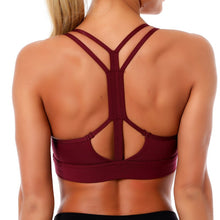 Lade das Bild in den Galerie-Viewer, Kaminsky Women Sport Bra Gathered Running Fitness Gym Shockproof Bra High Elasticity Breathable Sweat Tank Top Athletic Vest Itdinos
