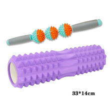 Lade das Bild in den Galerie-Viewer, Yoga Column Fitness Pilates Yoga Foam blocks Train Gym muscle relax Massage Roller Grid Trigger Point Therapy Physio Exercise Itdinos
