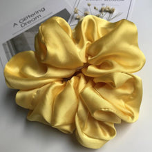 Lade das Bild in den Galerie-Viewer, Oversized Hair Scrunchies For Women Solid Satin Silk Scrunchie Hair Rubber Bands Elastic Hair Ties Accessories Ponytail Holder Itdinos
