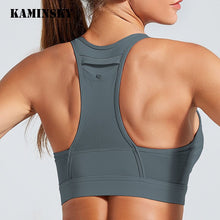Lade das Bild in den Galerie-Viewer, High Elastic Fitness  Bra Tops Sports Top Gym Running Padded Athletic Women Clothes Itdinos
