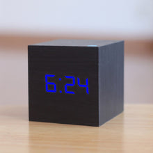 Lade das Bild in den Galerie-Viewer, New Qualified Digital Wooden LED Alarm Clock Wood Retro Glow Clock Desktop Table Decor Voice Control Snooze Function Desk Tools Itdinos

