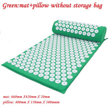 Lade das Bild in den Galerie-Viewer, Massager Cushion Massage Yoga Mat Acupressure Relieve Stress Back Body Pain Spike Mat Acupuncture Massage Yoga Mat with Pillow Itdinos
