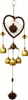 Craftfry Wind Chimes For Bolcony Living Room & Garden Decore Positive sound & Health Windchime  (52 inch, Gold) Itdinos