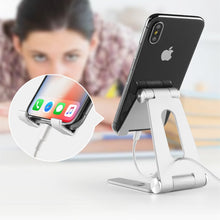 Lade das Bild in den Galerie-Viewer, Drehbarer Tablet-Halter aus Aluminiumlegierung für iPad Air 1/2 Mini 1/2/3/4 Pro 9.7 10.5 12.9 Faltbarer Handyhalter Ständer Unterstützung
