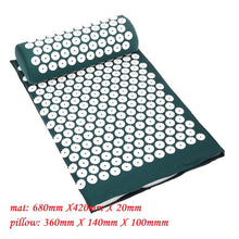 Lade das Bild in den Galerie-Viewer, Massager Cushion Massage Yoga Mat Acupressure Relieve Stress Back Body Pain Spike Mat Acupuncture Massage Yoga Mat with Pillow Itdinos
