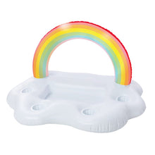 Lade das Bild in den Galerie-Viewer, Summer Party Bucket Rainbow Cloud Cup Holder Inflatable Pool Float Beer Drinking Cooler Table Bar Tray Beach Swimming Ring Itdinos
