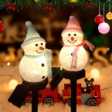 Lade das Bild in den Galerie-Viewer, Solar Christmas Lights Snowman LED Lamp Solar Lighting for Garden Christmas Decor Itdinos
