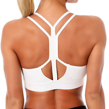 Lade das Bild in den Galerie-Viewer, Kaminsky Women Sport Bra Gathered Running Fitness Gym Shockproof Bra High Elasticity Breathable Sweat Tank Top Athletic Vest Itdinos
