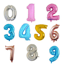 Lade das Bild in den Galerie-Viewer, rose gold balloons foil Number balloon birthday party decorations kids orbs figure Air Balloons globos happy birthday ballon Itdinos
