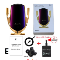 Lade das Bild in den Galerie-Viewer, 360 Rotation QI Silikon Pad Drahtlose Schnelle Auto Ladegerät Drahtlose Auto Telefon Halter
