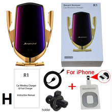 Lade das Bild in den Galerie-Viewer, 360 Rotation QI Silikon Pad Drahtlose Schnelle Auto Ladegerät Drahtlose Auto Telefon Halter
