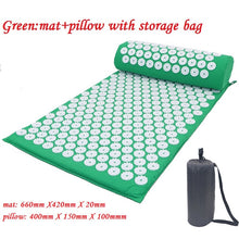 Lade das Bild in den Galerie-Viewer, Massager Cushion Massage Yoga Mat Acupressure Relieve Stress Back Body Pain Spike Mat Acupuncture Massage Yoga Mat with Pillow Itdinos
