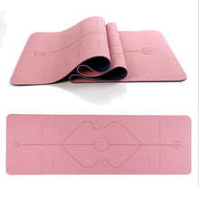 Lade das Bild in den Galerie-Viewer, 6mm Non-Slip Yoga Mat with Position Line Itdinos
