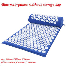 Lade das Bild in den Galerie-Viewer, Massager Cushion Massage Yoga Mat Acupressure Relieve Stress Back Body Pain Spike Mat Acupuncture Massage Yoga Mat with Pillow Itdinos
