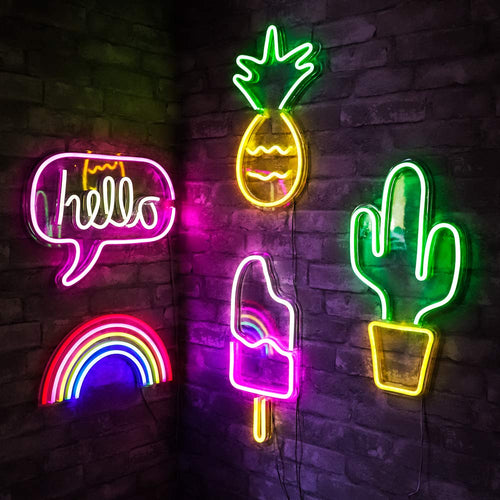 Bar Neon Light Party Wall Hanging LED Neon Sign for Xmas Shop Window Art Wall Decor Neon Lights Colorful Neon Lamp USB Powered Itdinos