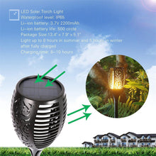 Lade das Bild in den Galerie-Viewer, LED Solar Flame Lights Outdoor IP65 Waterproof Led Solar Garden Light Flickering Flame Torches Lamp for Courtyard Garden Balcony Itdinos
