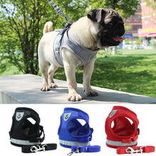 Load image into Gallery viewer, Reflective Safety Pet Dog Harness and Leash Set for Small Medium Dogs Cat Harnesses Vest Puppy Chest Strap Pug Chihuahua Bulldog Itdinos

