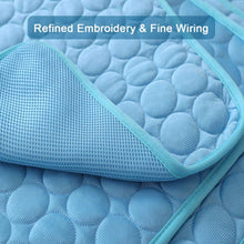 Load image into Gallery viewer, Pet Pad Summer Cooling Mat Dog Beds Mats Blue Pet Ice Pad Cool  Cold Silk Moisture-Proof  Cooler Mattress Cushion Puppy Itdinos
