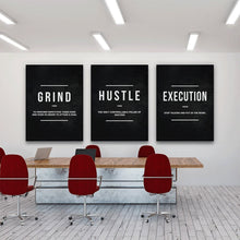 Lade das Bild in den Galerie-Viewer, Grind Hustle  Execution Wall Art Canvas Prints Office Decor Motivational Modern Art Entrepreneur Motivation Painting Pictures Itdinos
