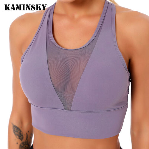 Kaminsky Women Push Up Bra Gym Exercise Fitness Bras Workout Running Sexy Bra Lady Sport Bra New Sports Wear For Gym Sports Bras Itdinos