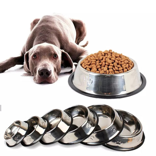 SUPREPET Stainless Steel Non-slip Feeding Bowl For Pets Anti-fall And Anti-bite Dog Bowl And Cat Anti-fall  Feeding Bowl Itdinos