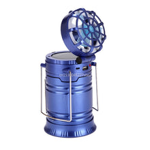 Lade das Bild in den Galerie-Viewer, 6 in 1 Portable Outdoor LED Camping Lantern With Fan Solar Charge Itdinos
