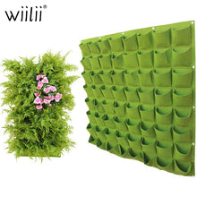 Lade das Bild in den Galerie-Viewer, Wall Hanging Planting Bags 4/9/18/49/72 Pockets Green Grow Bag Planter Vertical Garden Vegetable Living Garden Bag Home Supplies Itdinos
