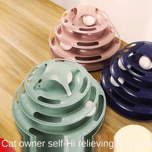 Load image into Gallery viewer, Cats Toys Turntable Balls 4 Layers Play Track Plate Cat Accessories Interactive Toy Indoor Pet Supplies For Cats Kitten Teasers Itdinos
