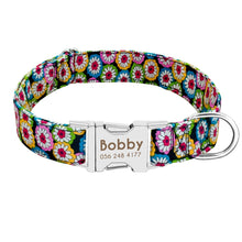 Load image into Gallery viewer, Dog Collar Custom Nylon Puppy Cat Dog Tag Collar Leash Pet Nameplate ID Collars Adjustable For Medium Large Dogs Itdinos
