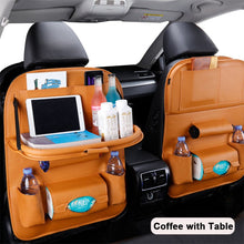 Lade das Bild in den Galerie-Viewer, Car Seat Back Organizer Pu Leather Pad Bag Car Storage Organizer Foldable Table Tray Travel Storage Bag Auto Accessories ITDinos®
