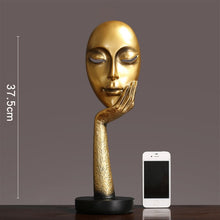 Lade das Bild in den Galerie-Viewer, 3D Face Mask Abstract Sculpture Decorative Art Itdinos

