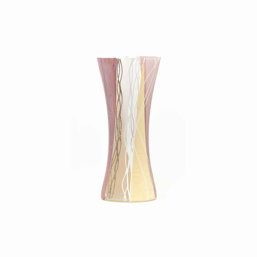 Handpainted Art Glass Vase | Interior Design Home Room Decor | Table vase 12 inch Itdinos