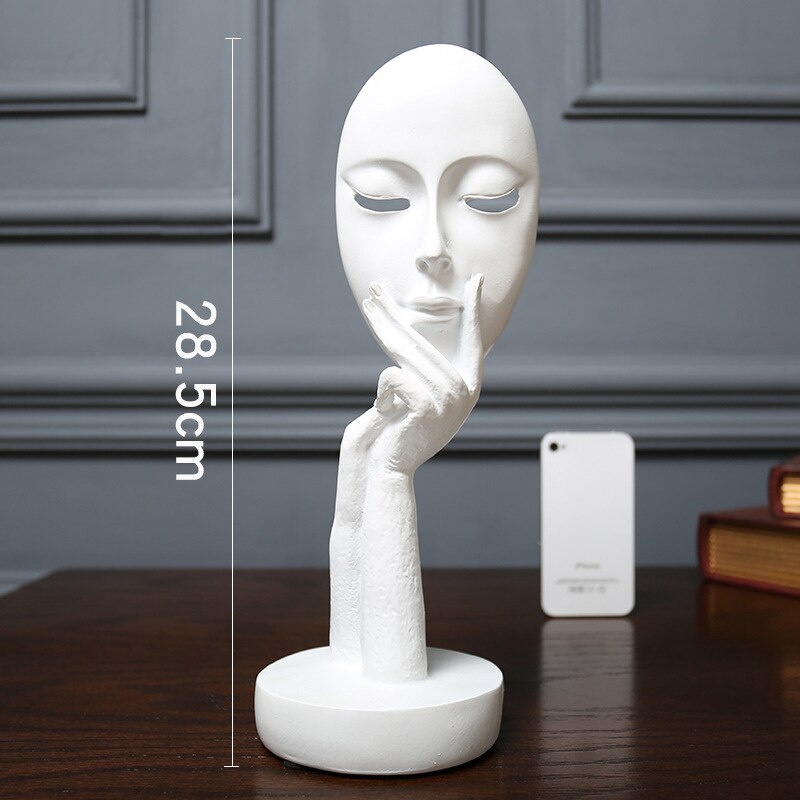 3D Face Mask Abstract Sculpture Decorative Art Itdinos
