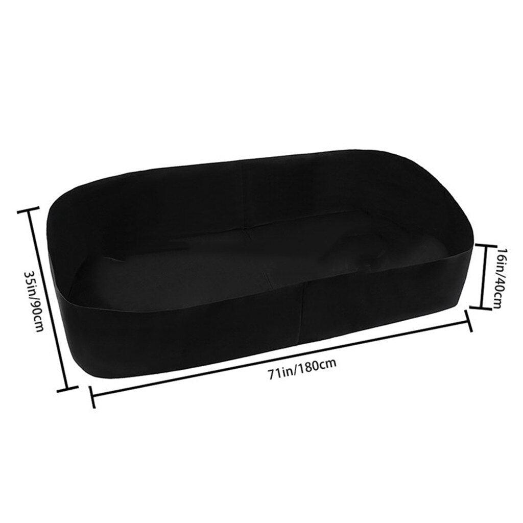 1pcs Fabric Flower Grow Bag Vegetable Planting Bag Raised Garden Bed Square Garden Planter Pot With Handles For Plants Flower z2 Itdinos