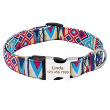 Load image into Gallery viewer, Dog Collar Nylon Pet Dog Tag Collar Adjustable Engraved Puppy Cat Nameplate ID Collars For Small Large Dogs Itdinos
