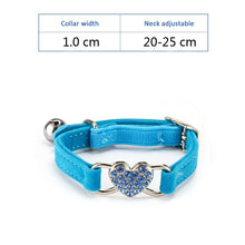 Load image into Gallery viewer, Cat Collar With Bell Collar For Cats Kitten Puppy Leash Collars For Cats Dog Chihuahua Pet Cat Collars Leashes Lead Pet Supplies Itdinos
