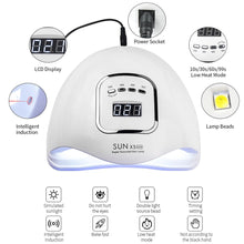 Lade das Bild in den Galerie-Viewer, SUNX5 Max 90/72W LED Lamp Nail Dryer 45/36 LEDs UV Ice Lamp For Drying Gel Polish 10/30/60/99s Timer Auto Sensor Manicure Tools Itdinos
