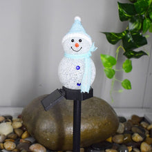 Lade das Bild in den Galerie-Viewer, Solar Christmas Lights Snowman LED Lamp Solar Lighting for Garden Christmas Decor Itdinos
